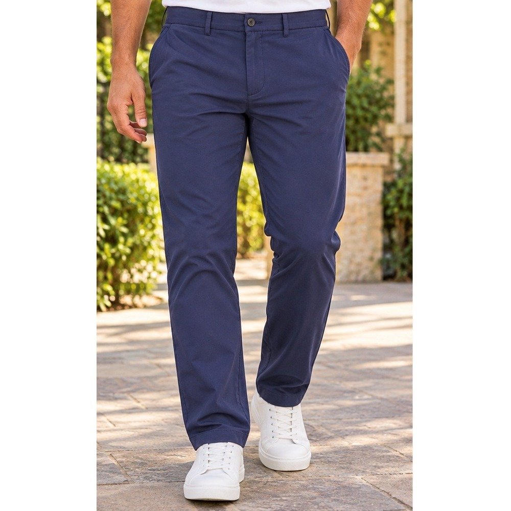 Lauren Ralph Lauren Chino Pants 40x31 Navy Blue Performance Stretch Preppy Golf